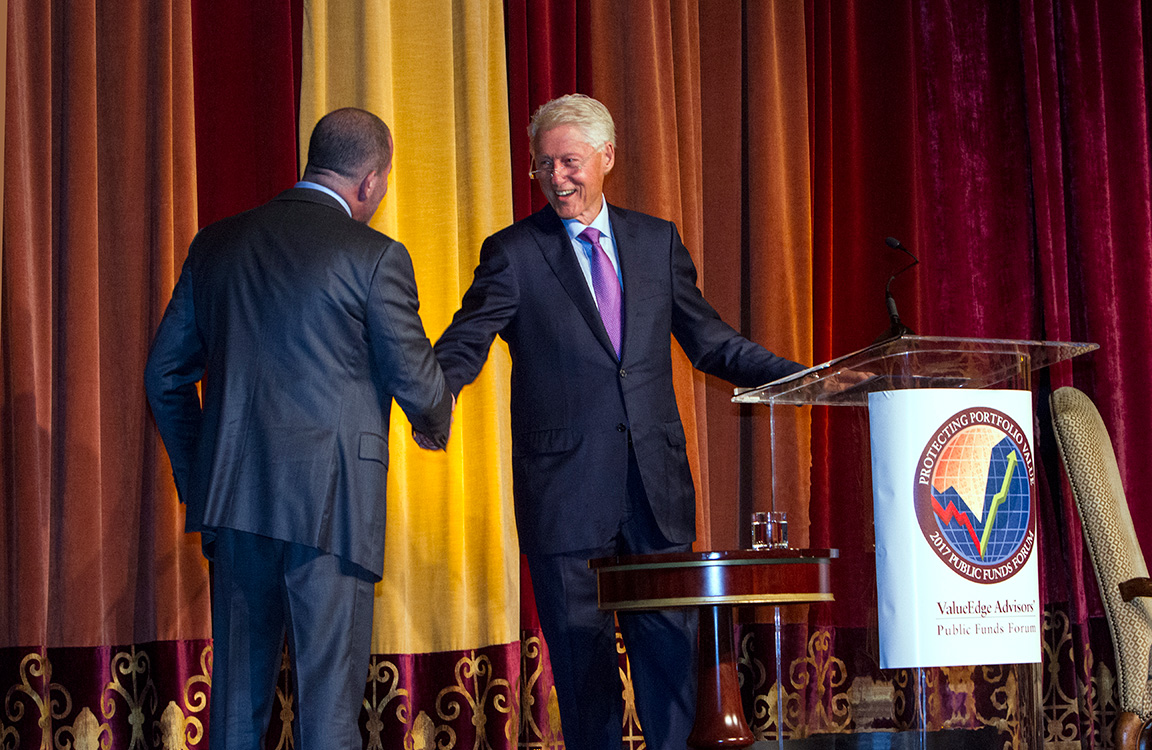 Branding photography with President Bill Clinton