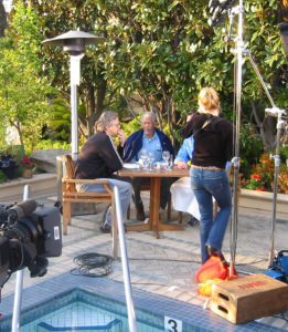 Starla Fortunato behind the scenes